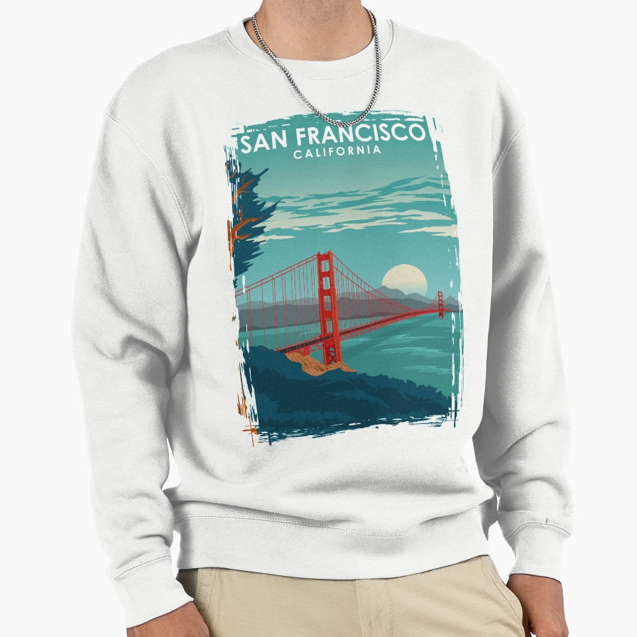 San Francisco California Travel Sweatshirt - Fun Novelty Design Unisex - T-Shirt, Sweatshirt, Hoodie