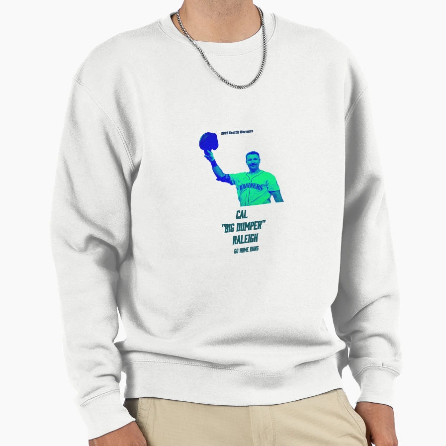 Cal Raleigh Mariners 60 Home Runs 2025 Sweatshirt - Custom Art Print Unisex - T-Shirt, Sweatshirt, Hoodie