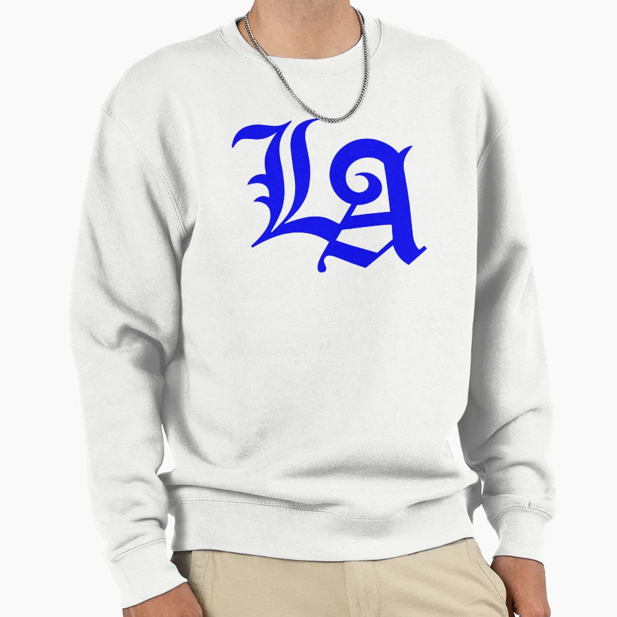 La Familia La Rams Logo Blue Sweatshirt - Aesthetic Graphic for Adults - T-Shirt, Sweatshirt, Hoodie