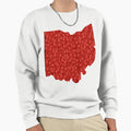Red Rhinestone Ohio Sweatshirt - Aesthetic Graphic Men Women - T-Shirt, Sweatshirt, Hoodie