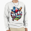 Texas Baseball Cityscape Badge Sweatshirt - Streetwear Style Men Women - T-Shirt, Sweatshirt, Hoodie