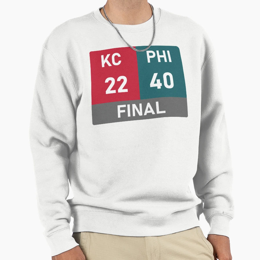 Super Bowl Final Score Sweatshirt - Fun Novelty Design for Adults - T-Shirt, Sweatshirt, Hoodie