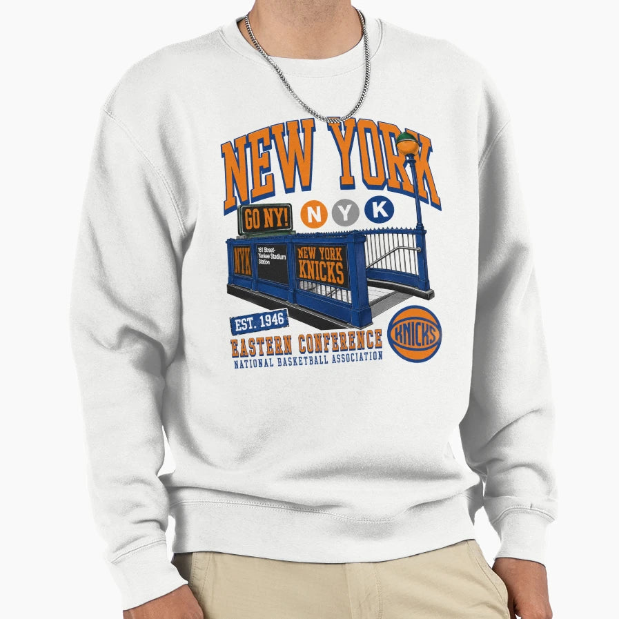 New York Knicks Mitchell Sweatshirt - Aesthetic Graphic for Adults - T-Shirt, Sweatshirt, Hoodie