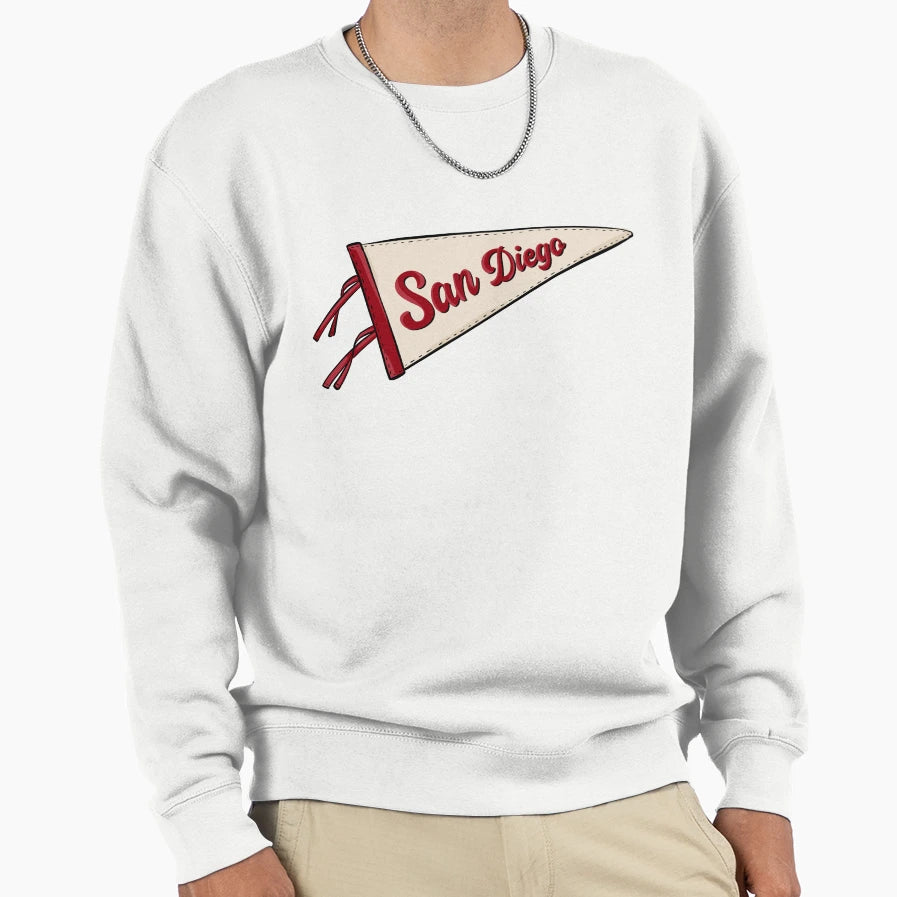 San Diego Pennant Flag Sweatshirt - Trendy Graphic Unisex - T-Shirt, Sweatshirt, Hoodie