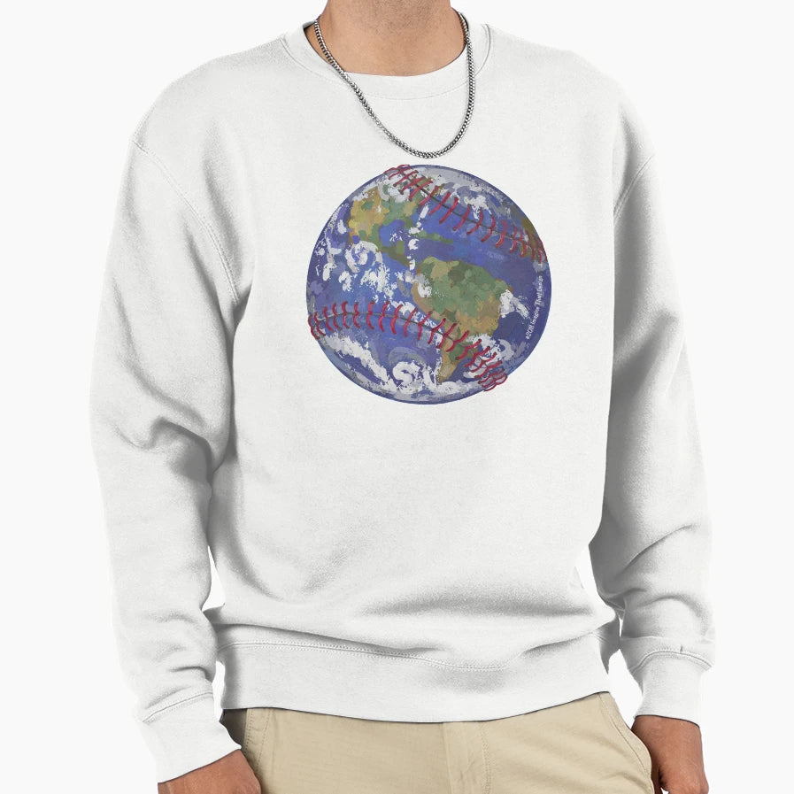 Baseball Earth Sweatshirt - Streetwear Style Unisex - T-Shirt, Sweatshirt, Hoodie