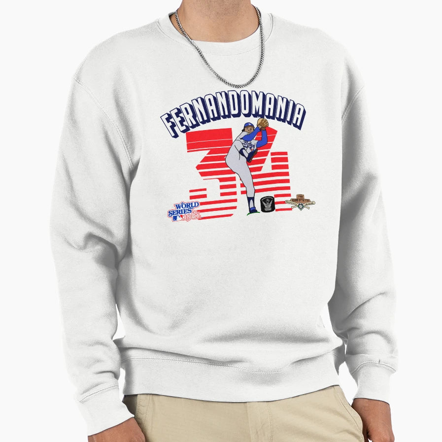 Fernandomania Fernando Valenzuela El Sweatshirt - Graphic Print for Adults - T-Shirt, Sweatshirt, Hoodie