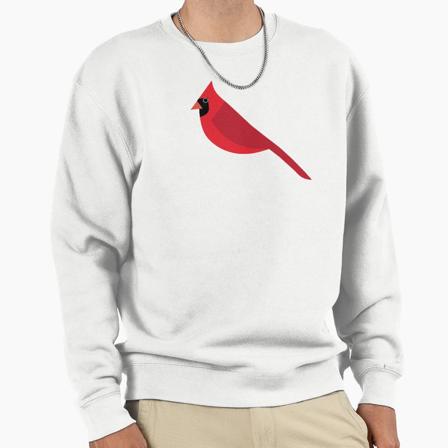 Minimalist Cardinal Sweatshirt - Aesthetic Graphic for Adults - T-Shirt, Sweatshirt, Hoodie