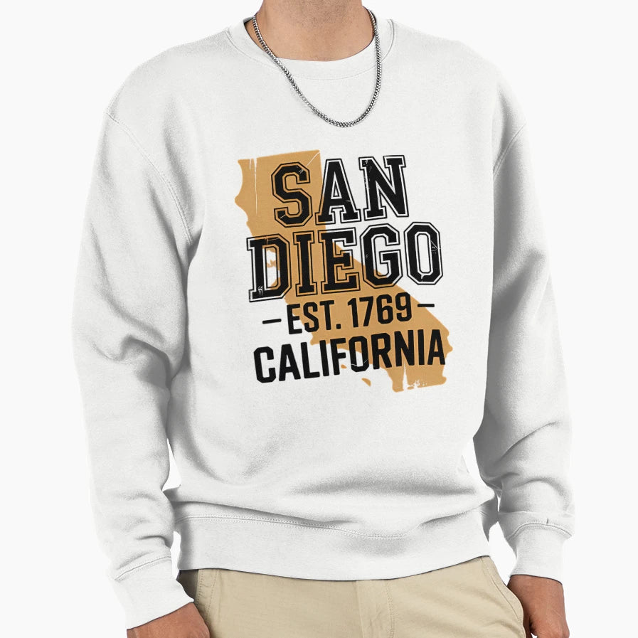 San Diego California Travel Sweatshirt - Casual Everyday Wear Men Women - T-Shirt, Sweatshirt, Hoodie