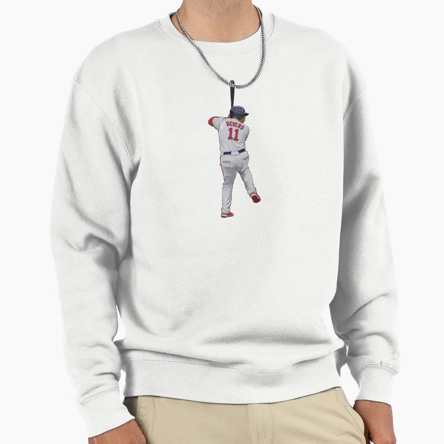 Rafael Devers 11 Bat Ready Sweatshirt - Aesthetic Graphic Unisex - T-Shirt, Sweatshirt, Hoodie
