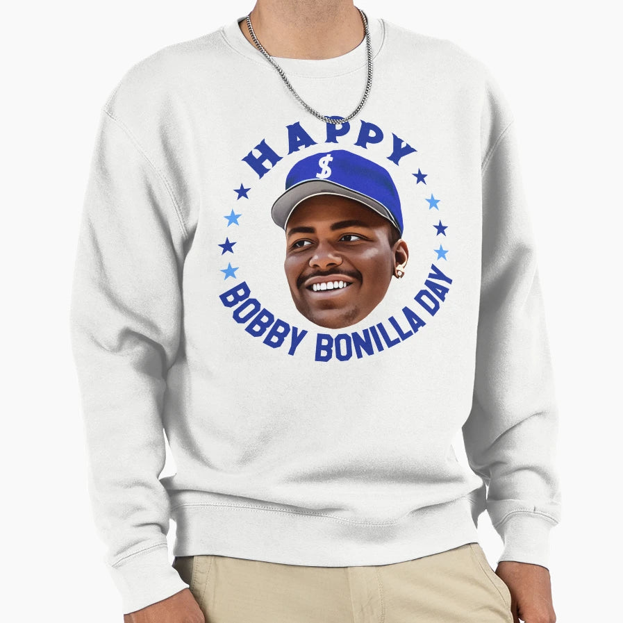 Happy Bobby Bonilla Day Sweatshirt - Graphic Print Men Women - T-Shirt, Sweatshirt, Hoodie