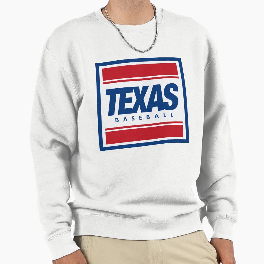 Texas Baseball Sweatshirt - Aesthetic Graphic Unisex - T-Shirt, Sweatshirt, Hoodie
