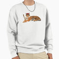 Baseball Tiger Red Sweatshirt - Minimalist Print for Adults - T-Shirt, Sweatshirt, Hoodie