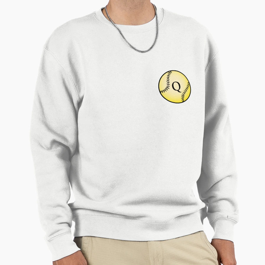 Softball Ball Q Sweatshirt - Streetwear Style Men Women - T-Shirt, Sweatshirt, Hoodie