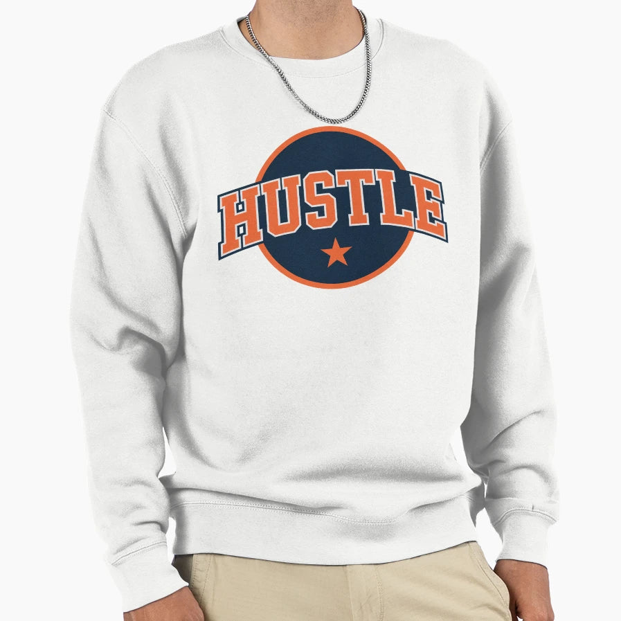 Hustle Varsity College Athletic Sweatshirt - Fun Novelty Design for Adults - T-Shirt, Sweatshirt, Hoodie