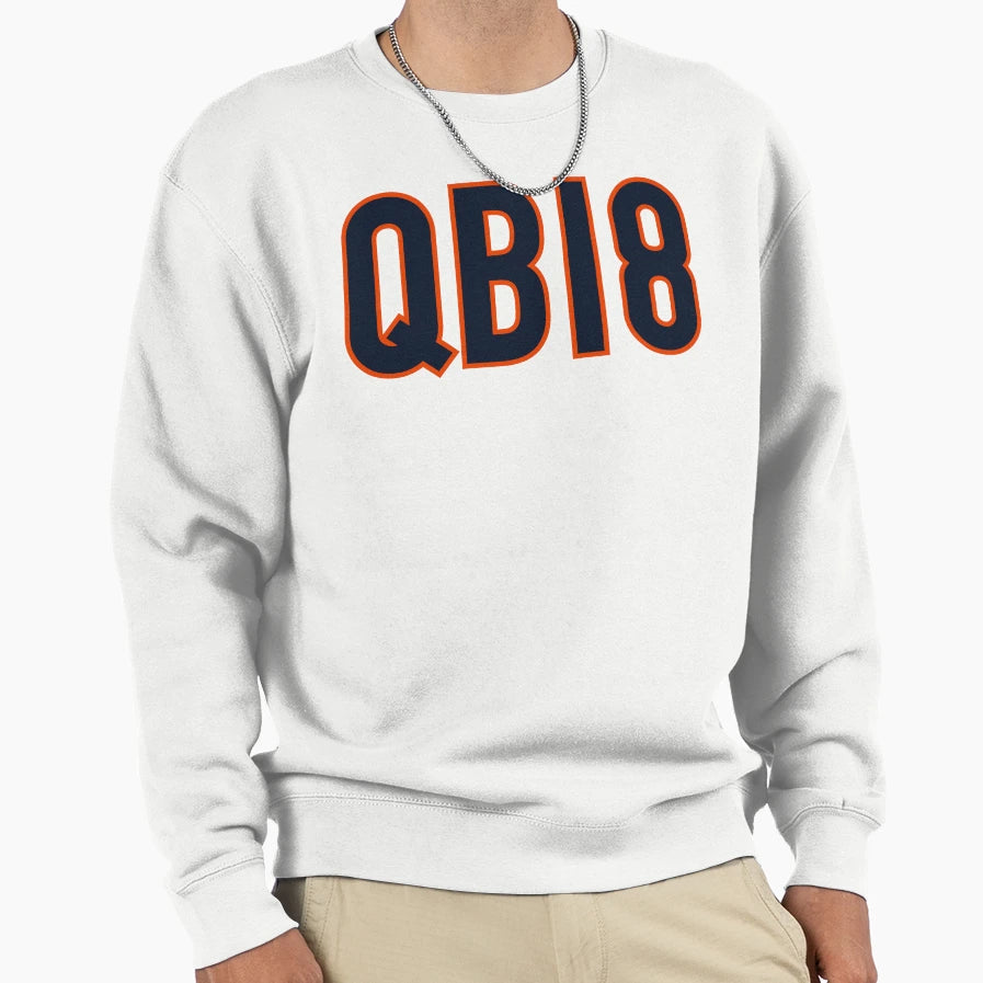 Qb18 Chicago Navy Sweatshirt - Novelty Apparel Men Women - T-Shirt, Sweatshirt, Hoodie