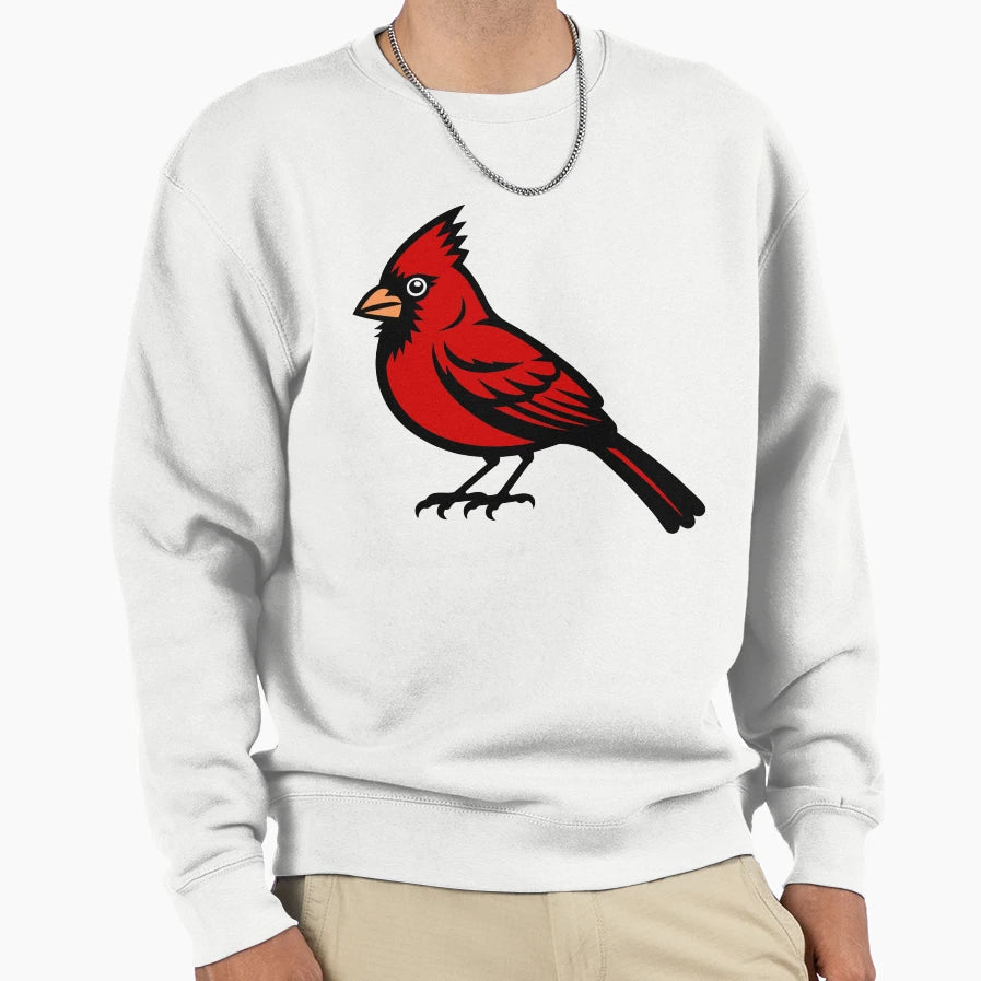 Cardinal Bird Sweatshirt - Graphic Print Men Women - T-Shirt, Sweatshirt, Hoodie