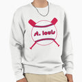 St Louis Throwback Baseball Crossed Sweatshirt - Custom Art Print Unisex - T-Shirt, Sweatshirt, Hoodie