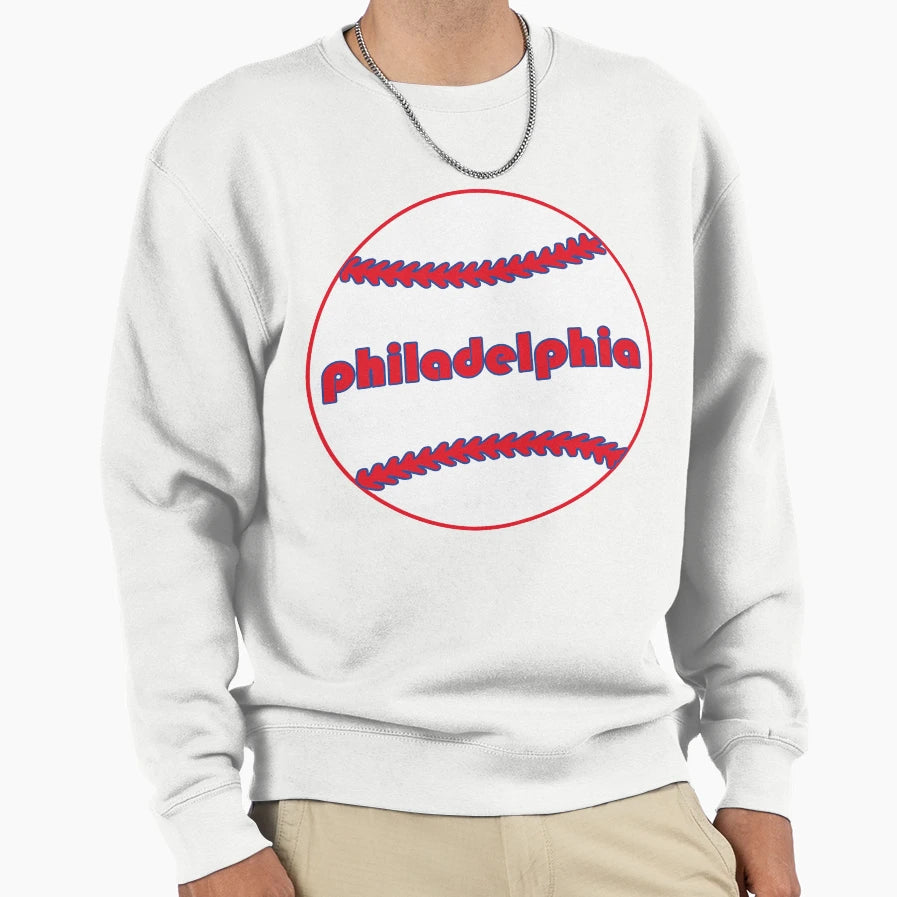 Philadelphia Throwback Baseball Sweatshirt - Fun Novelty Design Unisex - T-Shirt, Sweatshirt, Hoodie