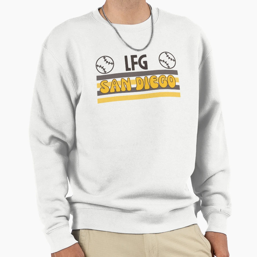 Lfgsd San Diego Baseball Fan City Sweatshirt - Minimalist Print for Adults - T-Shirt, Sweatshirt, Hoodie