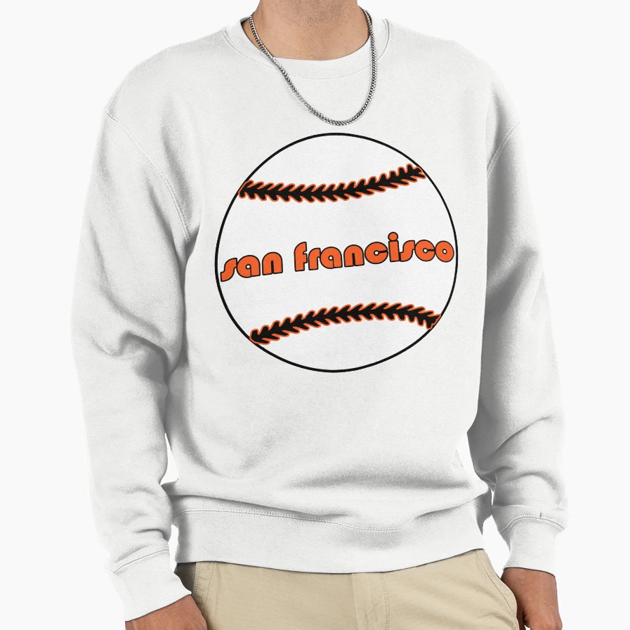 San Francisco Throwback Baseball Sweatshirt - Unique Graphic Men Women - T-Shirt, Sweatshirt, Hoodie