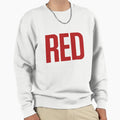 Red Music Sweatshirt - Minimalist Print Unisex - T-Shirt, Sweatshirt, Hoodie