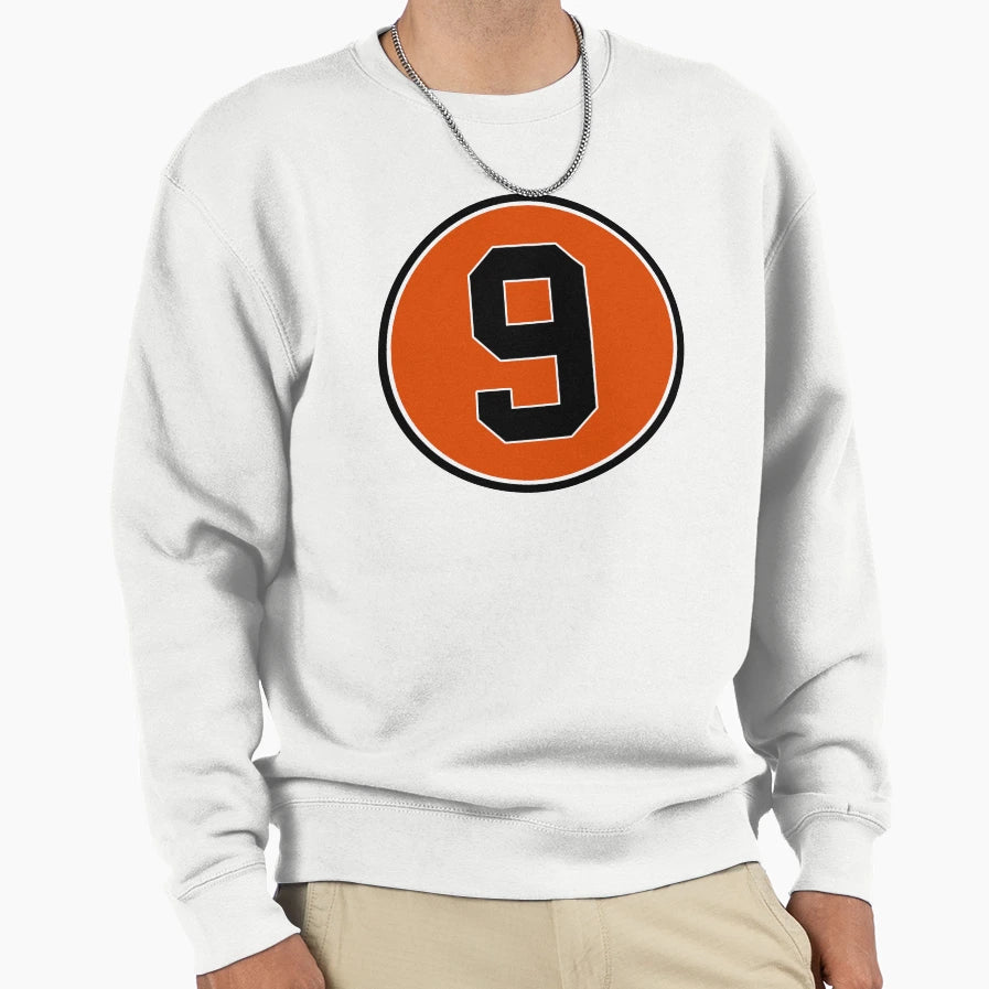 Brady Anderson 9 Jersey Number Sweatshirt - Fun Novelty Design for Adults - T-Shirt, Sweatshirt, Hoodie