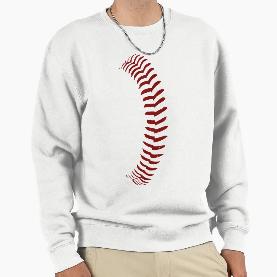 Baseball Stitches Sweatshirt - Casual Everyday Wear Unisex - T-Shirt, Sweatshirt, Hoodie