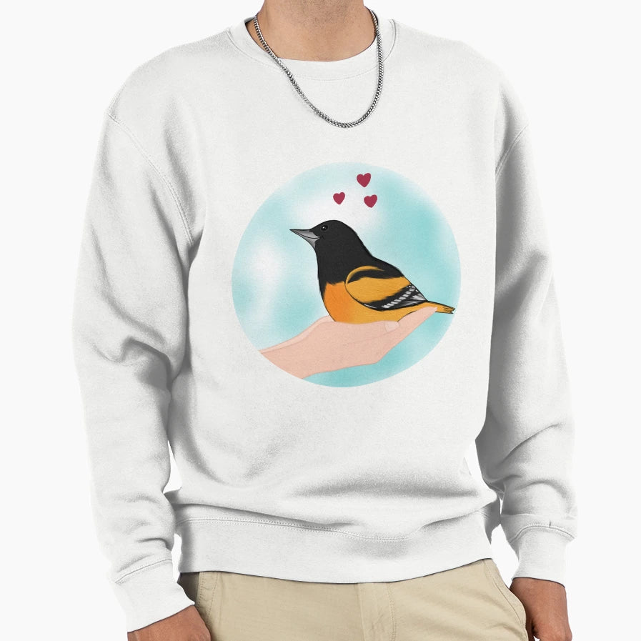Oriole Sweatshirt - Graphic Print Men Women - T-Shirt, Sweatshirt, Hoodie