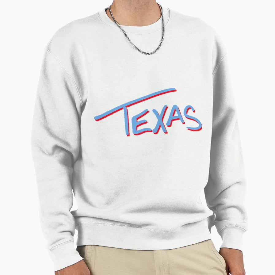 Texas Blue Sweatshirt - Aesthetic Graphic Men Women - T-Shirt, Sweatshirt, Hoodie