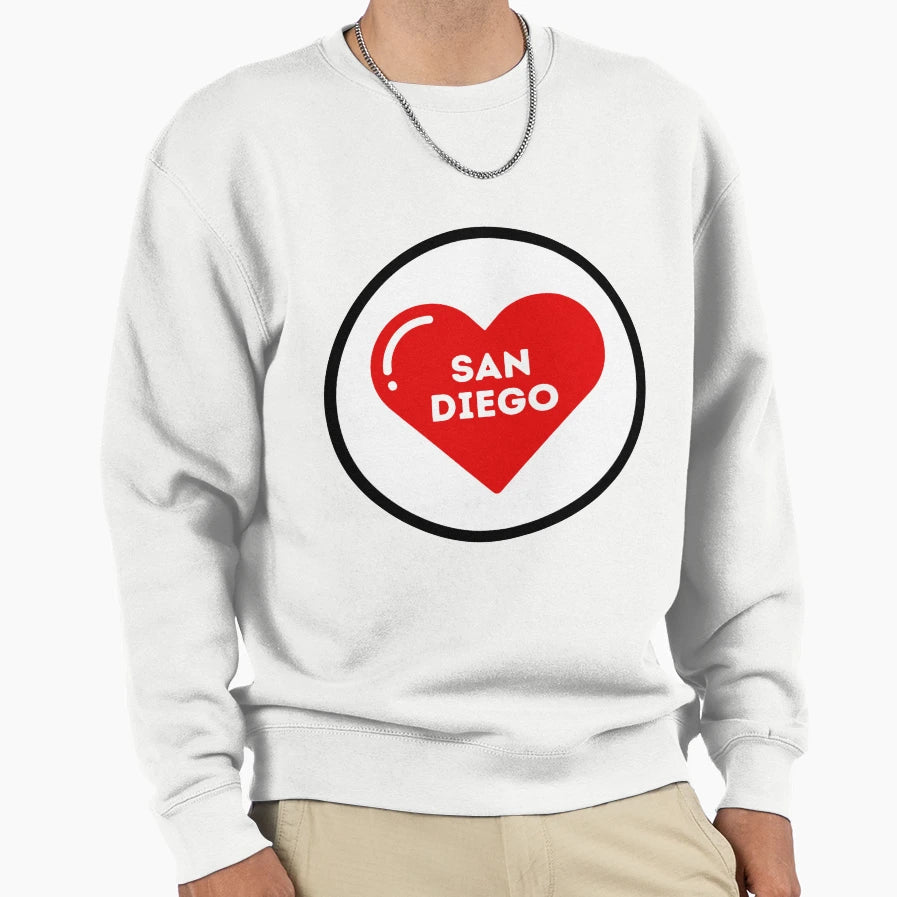 I Love San Diego Sweatshirt - Unique Graphic Men Women - T-Shirt, Sweatshirt, Hoodie