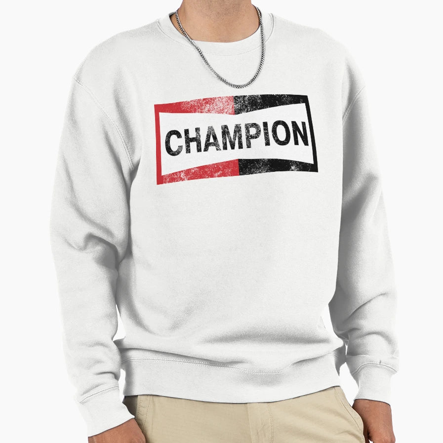 Champion Logo Sweatshirt - Graphic Print Men Women - T-Shirt, Sweatshirt, Hoodie