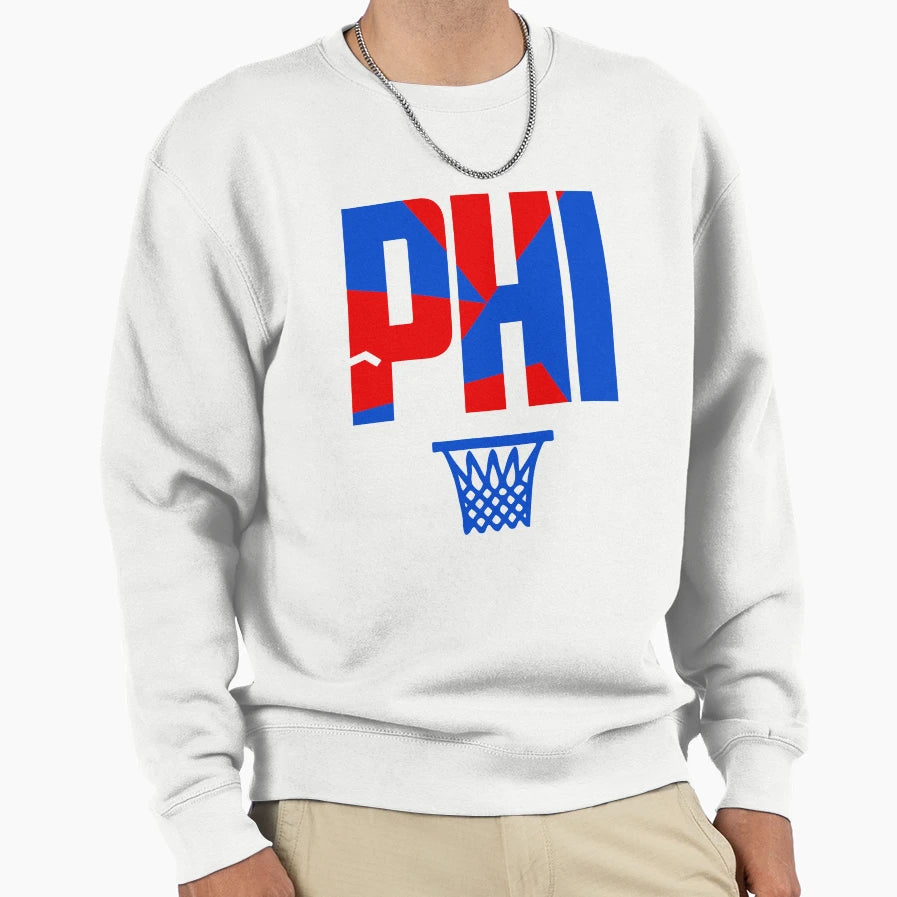 Phi Basketball Art Sweatshirt - Casual Everyday Wear Men Women - T-Shirt, Sweatshirt, Hoodie