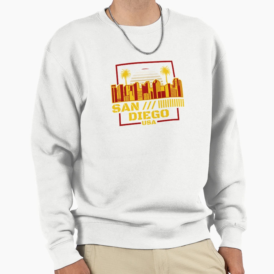 San Diego California United Sweatshirt - Aesthetic Graphic for Adults - T-Shirt, Sweatshirt, Hoodie