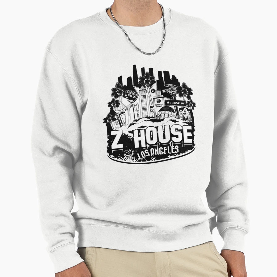 Buy Z House Hollywood Los Sweatshirt - Fun Novelty Design for Adults - T-Shirt, Sweatshirt, Hoodie