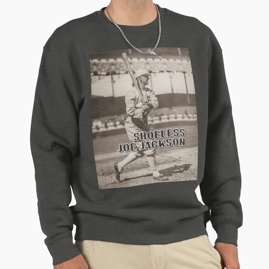 Shoeless Joe Jackson Sweatshirt - Minimalist Print Men Women - T-Shirt, Sweatshirt, Hoodie