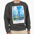 Minimalistic Chicago Illinois Sweatshirt - Graphic Print for Adults - T-Shirt, Sweatshirt, Hoodie