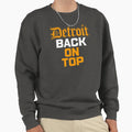 Detroit Back Bold Motor City Sweatshirt - Minimalist Print for Adults - T-Shirt, Sweatshirt, Hoodie