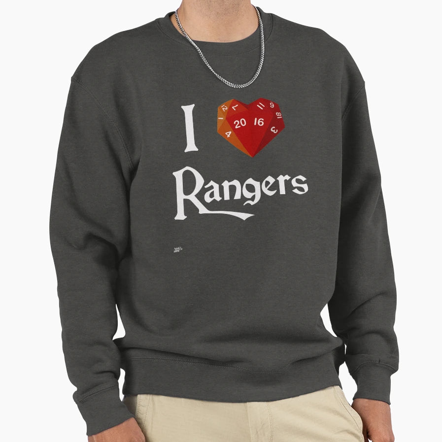 I Heart 20 Rangers Sweatshirt - Custom Art Print Unisex - T-Shirt, Sweatshirt, Hoodie