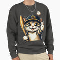 Padres Cat Sweatshirt - Custom Art Print Men Women - T-Shirt, Sweatshirt, Hoodie