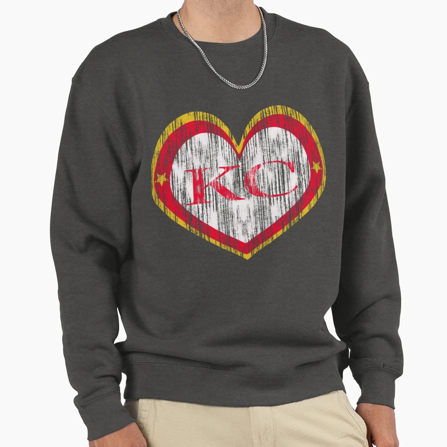 Love Kansas City Sweatshirt - Graphic Print Unisex - T-Shirt, Sweatshirt, Hoodie