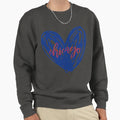 Chicago Heart 3 Sweatshirt - Graphic Print Unisex - T-Shirt, Sweatshirt, Hoodie