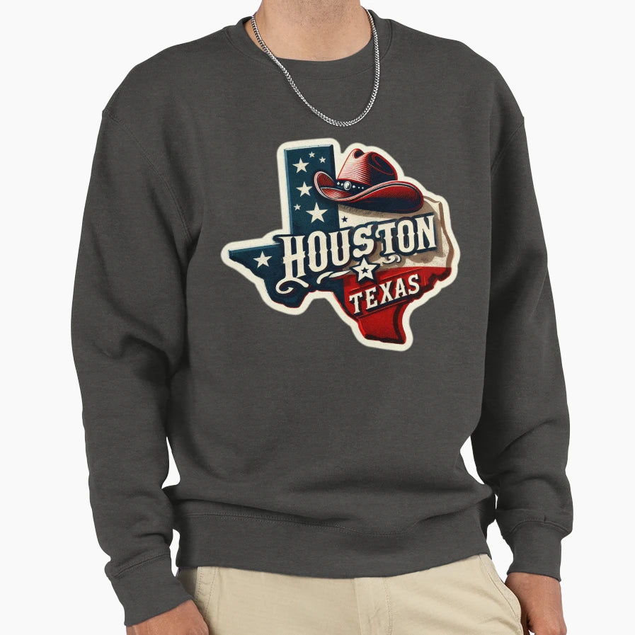Houston Texast T-Shirt - Unique Graphic for Adults - T-Shirt, Sweatshirt, Hoodie