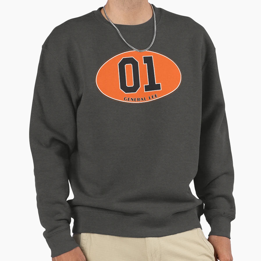 General Lee Euro Sweatshirt - Minimalist Print for Adults - T-Shirt, Sweatshirt, Hoodie