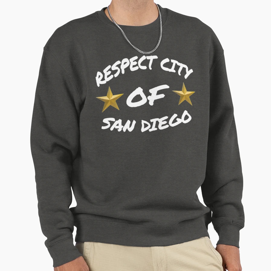 Respect City San Diego Sweatshirt - Fun Novelty Design for Adults - T-Shirt, Sweatshirt, Hoodie