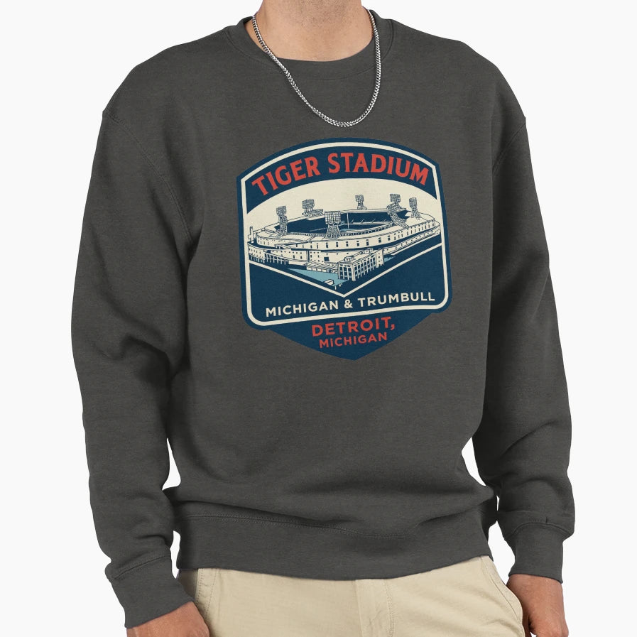 Tiger Stadium Tribute Sweatshirt - Unique Graphic for Adults - T-Shirt, Sweatshirt, Hoodie