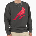 Bold Red Cardinal Branch Striking Sweatshirt - Fun Novelty Design Unisex - T-Shirt, Sweatshirt, Hoodie