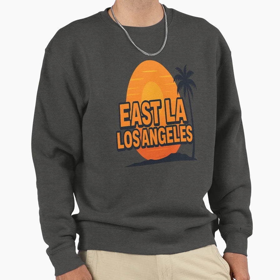 East La Los Angeles Sunset Vibes Sweatshirt - Minimalist Print Men Women - T-Shirt, Sweatshirt, Hoodie