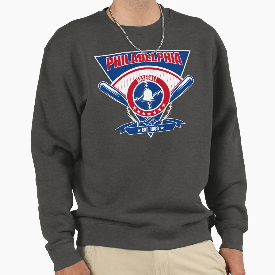 Philadelphia Baseball T-Shirt - Custom Art Print Unisex - T-Shirt, Sweatshirt, Hoodie