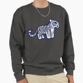 Micro White Tiger Sweatshirt - Unique Graphic for Adults - T-Shirt, Sweatshirt, Hoodie