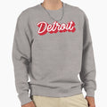 Dimensional Script Detroit Hockey Sweatshirt - Aesthetic Graphic Unisex - T-Shirt, Sweatshirt, Hoodie